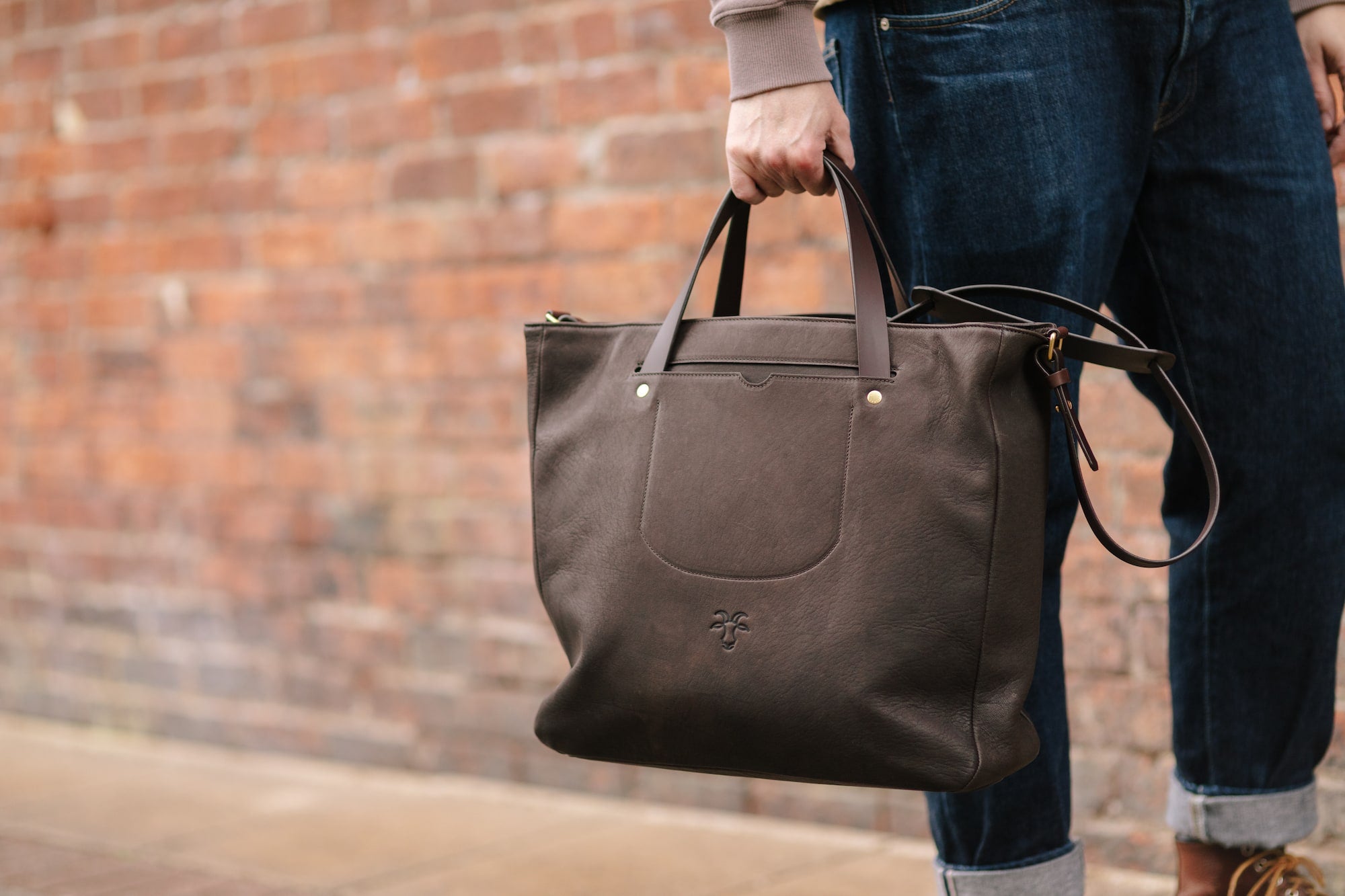 Shoulder bag Leather LORI cross-body bag chestnut brown