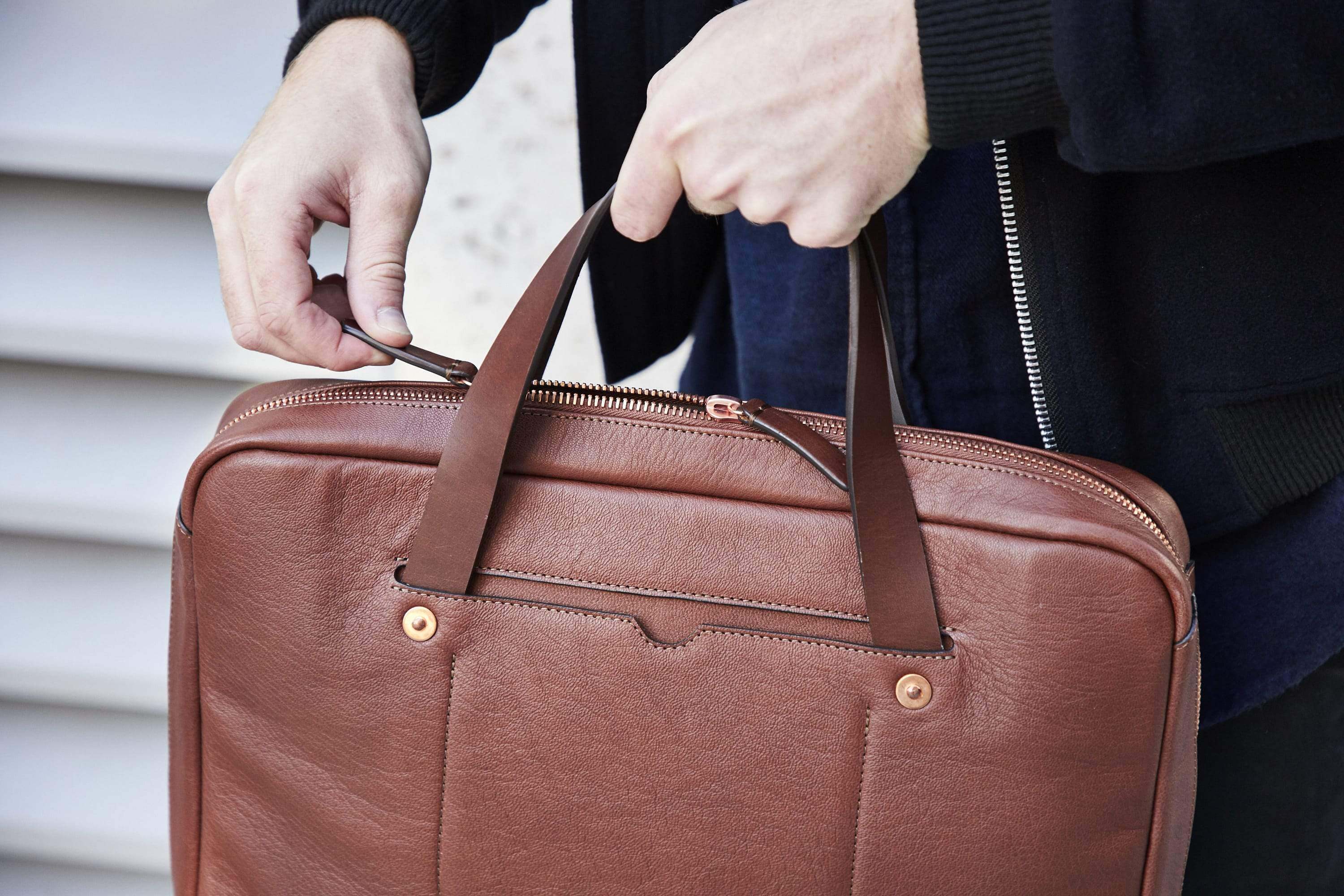 Update your business style with a brand new leather laptop bag
