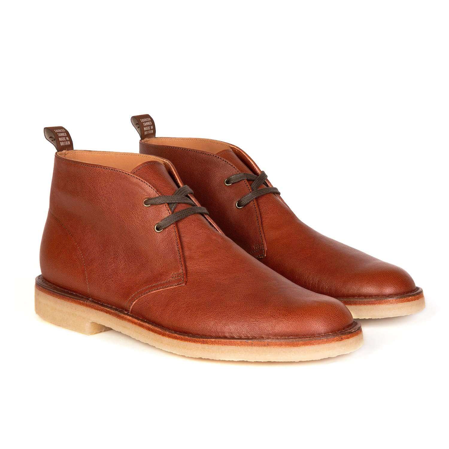 Clarks desert store boot chestnut leather